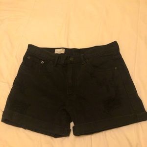 Black GAP  1969 Sexy Boyfriend Shorts